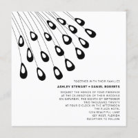 Stylised Peacock Feathers Modern Wedding