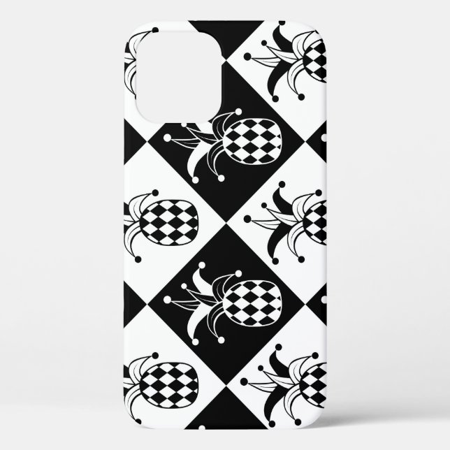 Stylised Pineapple Harlequin Doodle Pattern Case-Mate iPhone Case (Back)