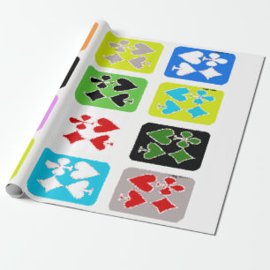 Stylised poker cards Gift Wrap