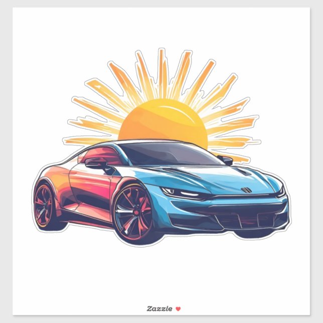 Stylised Racing Sports Car (Sheet)