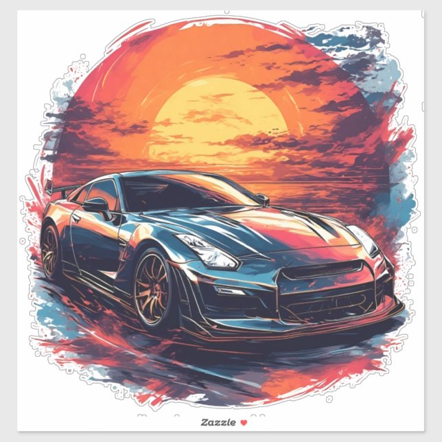 Stylised Racing Sports Car (Sheet)