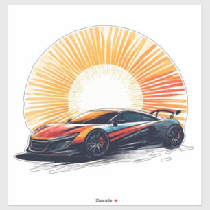 Stylised Racing Sports Car