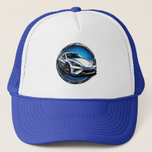 Stylised Racing Sports Car Trucker Hat