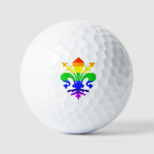Stylised Rainbow Fleur de Lis