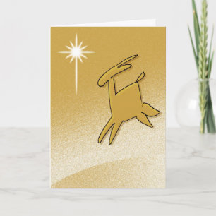 Stylised Reindeer Holiday Card