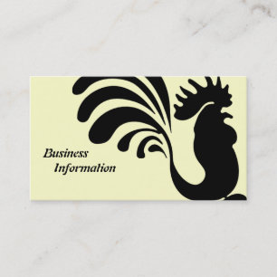 Stylised Rooster Business Cards