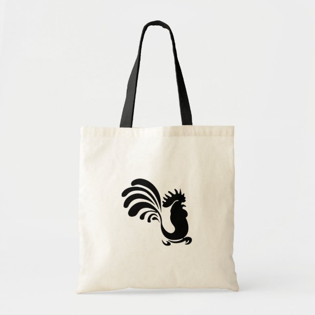 Stylised Rooster Tote Bag (Front)