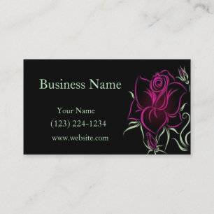 Stylised Rose Business Card