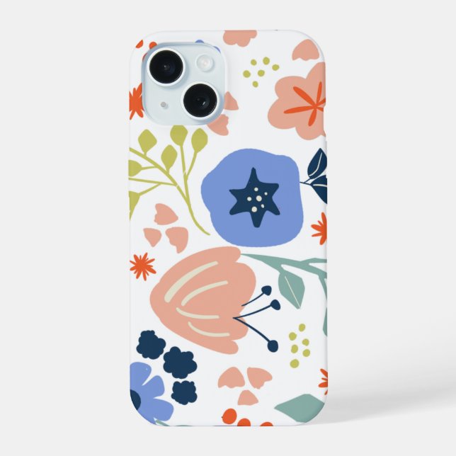 Stylised Scandi 052 iPhone 15 Case (Back)