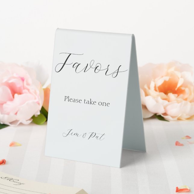 Stylised Script Wedding Favours White (In SItu (Wedding))