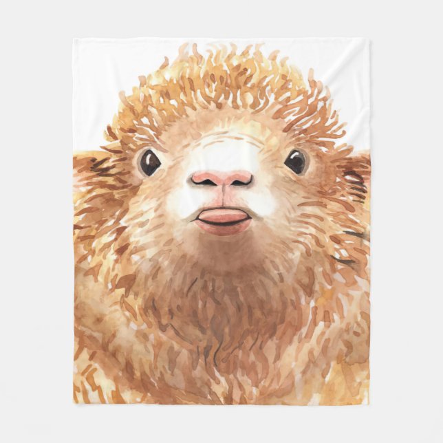 Stylised Sheep Lovers | Gitfs For Child Fleece Blanket (Front)