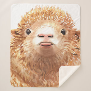 Stylised Sheep Lovers   Gitfs For Child Sherpa Blanket