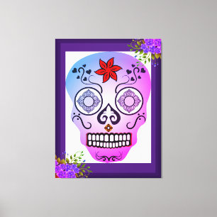 Stylised Skull Canvas Print