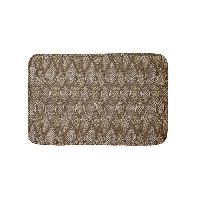 Stylised snake skin bath mat (Front)