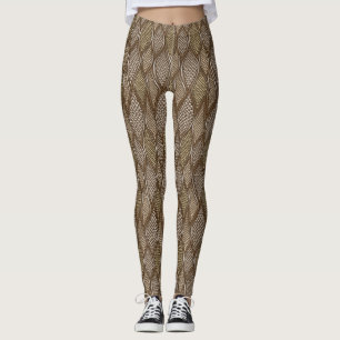 Stylised snake skin leggings