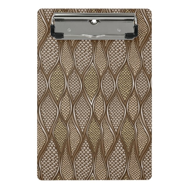 Stylised snake skin mini clipboard (Front)