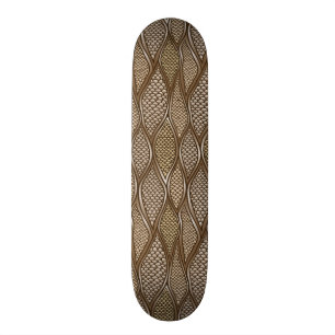 Stylised snake skin skateboard