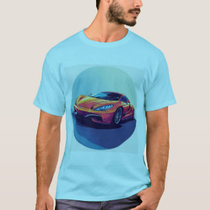Stylised Sports Car Illustration T-Shirt