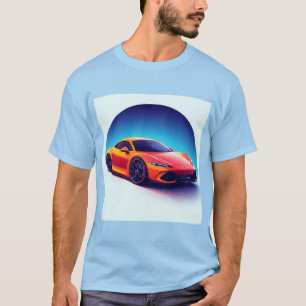 Stylised Sports Car Illustration T-Shirt
