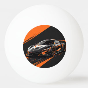 Stylised Sports Car Ping Pong Ball