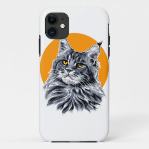 Stylised Sun Cat iPhone 11 Case