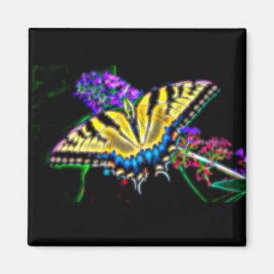 Stylised Swallowtail Butterfly  Magnet 