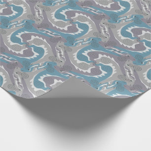 Stylised Swirling Hares Tesselation 3 Wrapping P Wrapping Paper