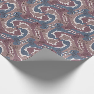 Stylised Swirling Hares Tesselation 7 Wrapping P Paper