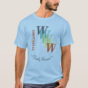 Stylised Text Family Reunion Clan Gathering Custom T-Shirt