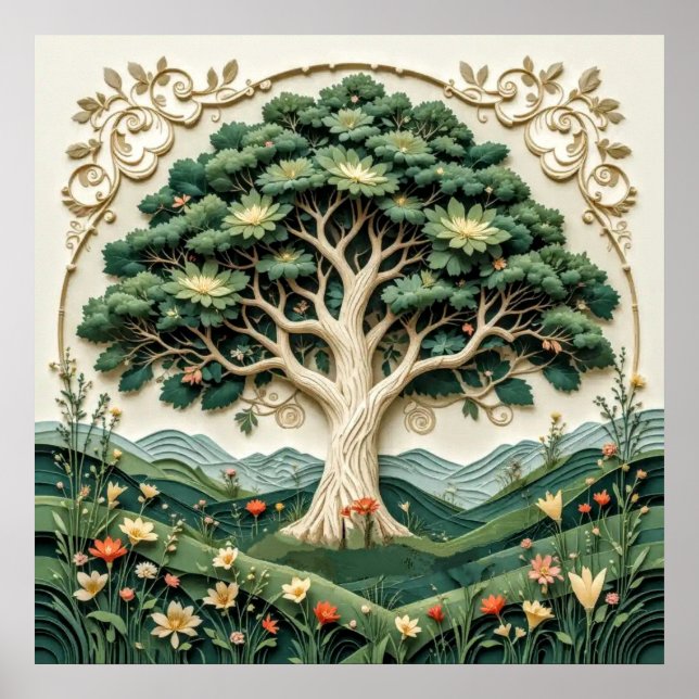 Stylised Tree #1   Poster (Front)