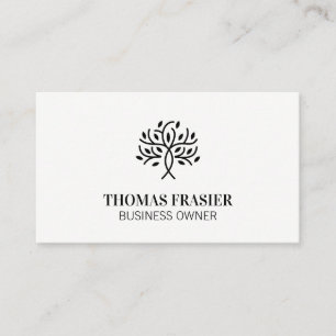 Stylised Tree Icon Business Card