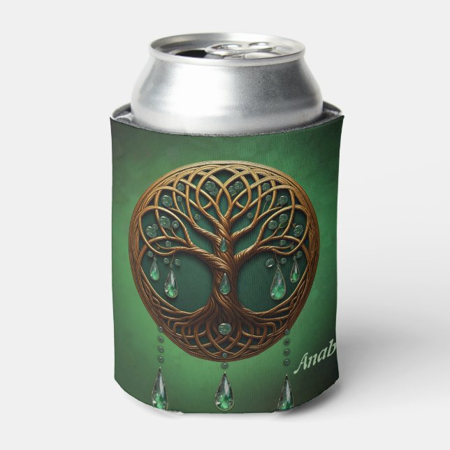 Stylised tree of life  can cooler (Can Front)