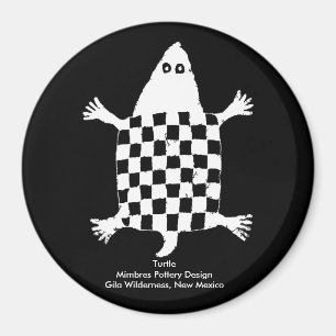 Stylised Turtle - Mimbres Pottery Design Magnet