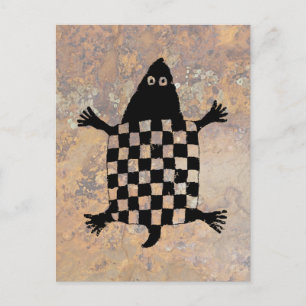 Stylised Turtle - Mimbres Pottery Design Postcard