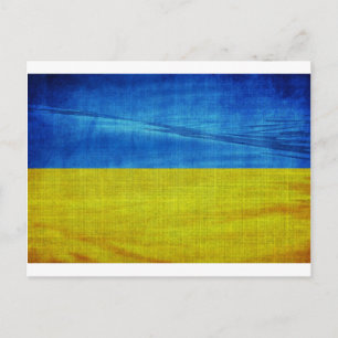 Stylised Ukraine Flag Postcard