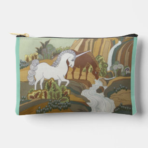 Stylised Unicorn and Horse Accessory Pouch
