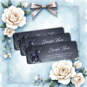 Stylised unicorn in floral splendour. 