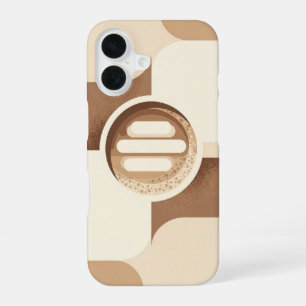 Stylised Vintage Cappuccino iPhone 16 Case