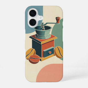 Stylised Vintage Coffee Grinder iPhone 16 Case
