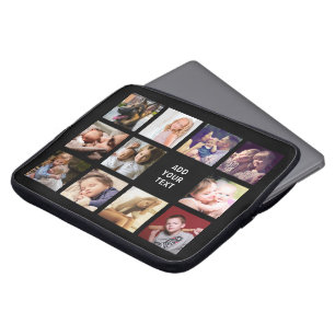 Stylish 11 Photo Collage Laptop Sleeve