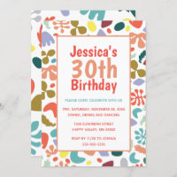 Stylish 30th Birthday Custom Name Details