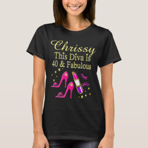 STYLISH 40TH BIRTHDAY FASHION PERSONALIZED T SHIRT