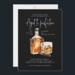 Stylish 40th Birthday Invite Male - Whiskey Theme<br><div class="desc">Set the tone with whiskey and cigars-themed 40th birthday invites for men. Personalise today for a sophisticated celebration!</div>