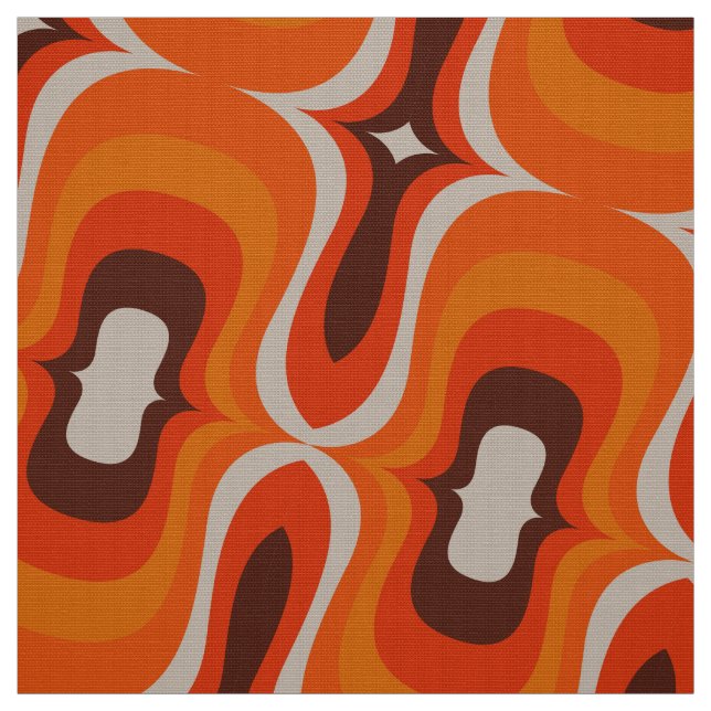 Stylish 50s 60s 70s retro mod pattern fabric (Swatch)