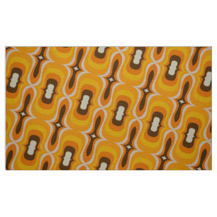 Stylish 50s 60s 70s retro mod pattern fabric