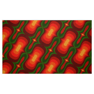 Stylish 50s 60s 70s retro mod pattern fabric