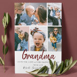 Stylish 5 Photo Birthday Card<br><div class="desc">Nothing says 'Happy Birthday' quite like a personalised greeting card. Let your Grandma know how special she is on her birthday with these five unique picture cards. Customise with cherished photographs and heartfelt messages to make her feel loved on her special day.</div>