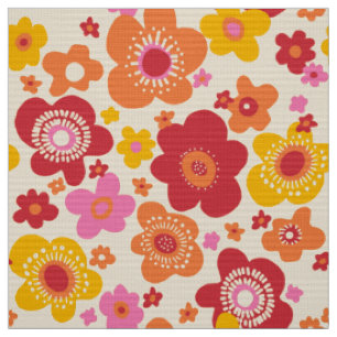 stylish 60s 70s retro mod fabric