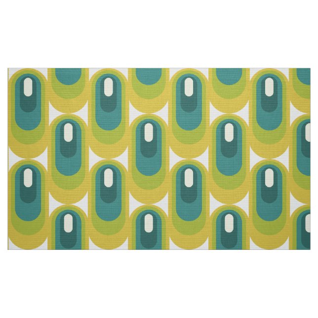 stylish 60s  70s retro mod fabric (Fat Quarter)