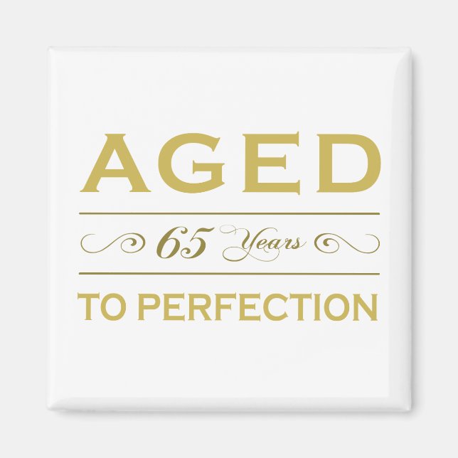 Stylish 65th Birthday Gifts Magnet (Front)